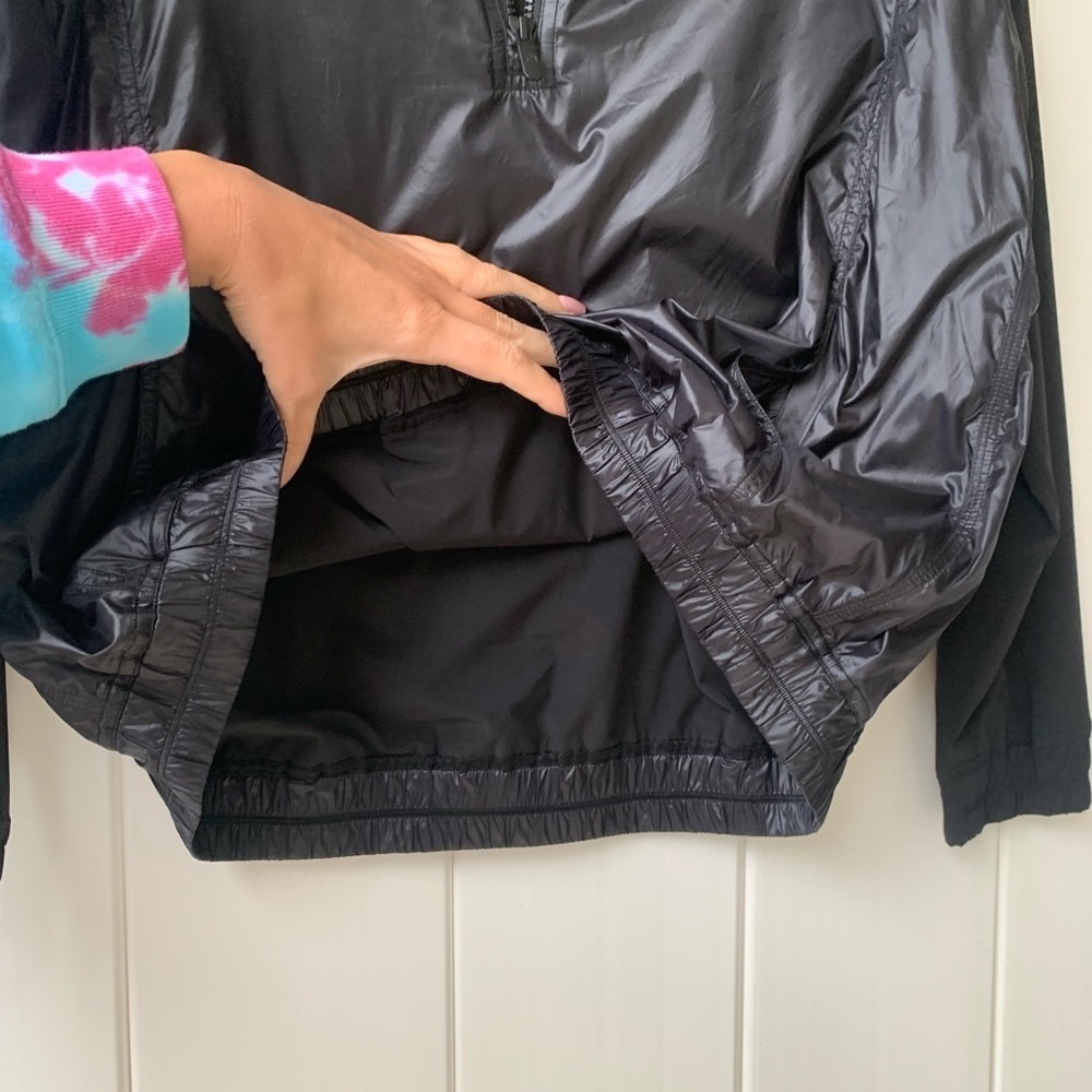 Lululemon All Roads Half 1/2 Zip Black Pullover Jacket Windbreaker Like New Sz 6 - Picture 11 of 13